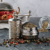 Black Pepper and Spice Grinder, Manual Pepper Mill with Handle - CRYSTALIA GLASS